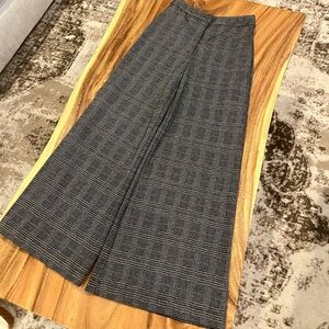 Gianni Bini Gray Plaid A-Line Skirt